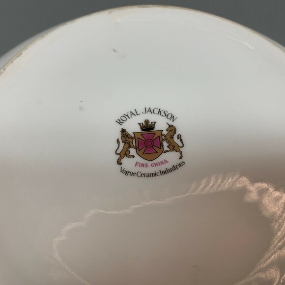 Royal Jackson Tureen Green Gold Band White Handles without Lid - Picture 5 of 10